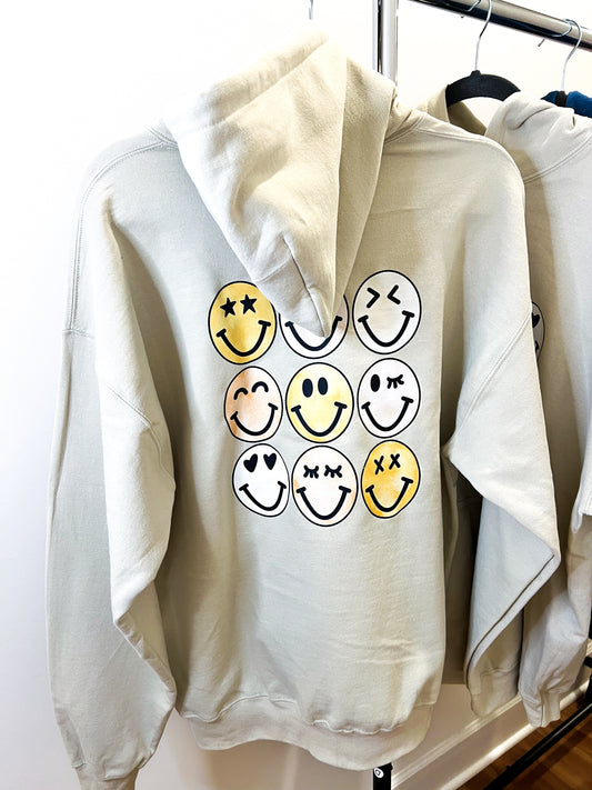 Neutral Smileys Hoodie